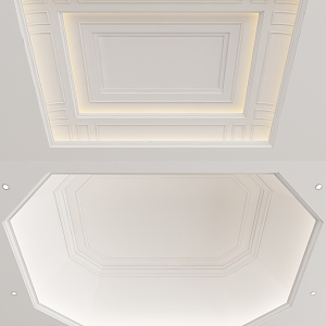 European-style ceiling 3d model