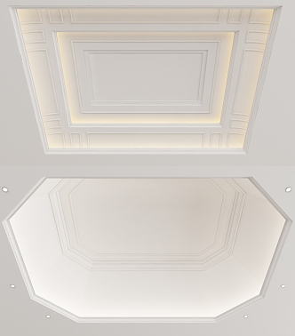 European-style ceiling 3d model