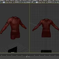 Dark Colored Fitted Long Sleeve Top And Shorts Sportswear Outfit Set