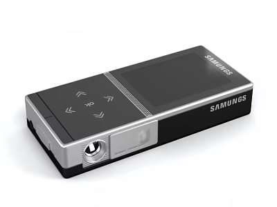SAMSUNG Portable Headphone Speaker With Control Buttons And Interface Design 3d model