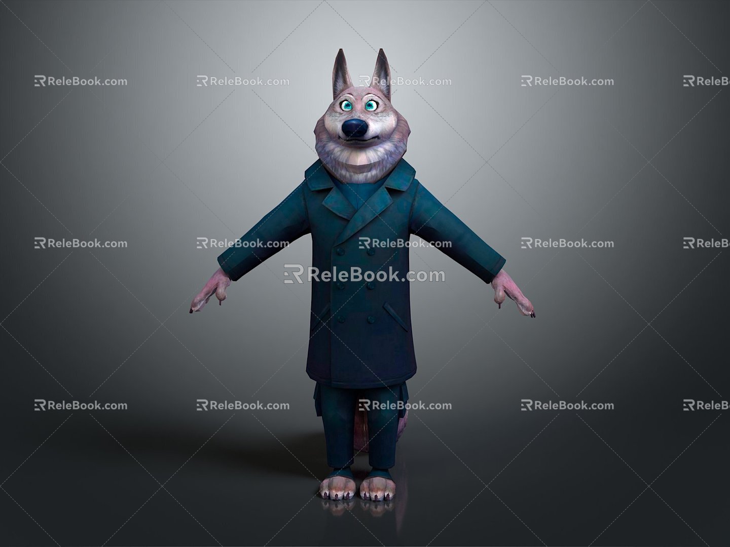 Wolf Cartoon Wolf Animation Wolf Animation Wolf Wolf Big Bad Wolf Wolf Warrior Cartoon Character Cartoon Animal 3d model