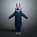 Wolf Cartoon Wolf Animation Wolf Animation Wolf Wolf Big Bad Wolf Wolf Warrior Cartoon Character Cartoon Animal 3d model