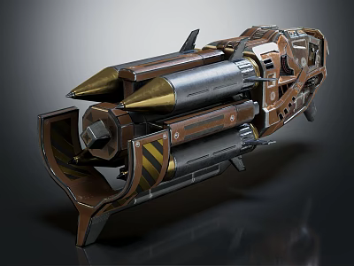 Modern rocket launcher launcher 3d model