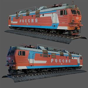 Modern Train 3d model