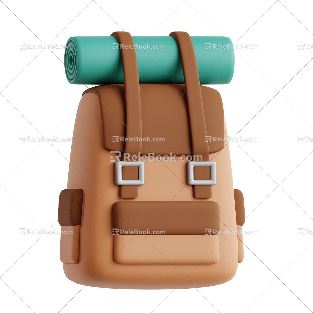 Modern Travel Bag Backpack Cartoon Backpack 3d model