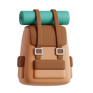 Modern Travel Bag Backpack Cartoon Backpack 3d model