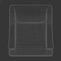 Gray and White Plaid Upholstered Armchair with Black Legs and Classic Design