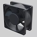 square axial fan 3d model