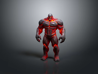Watcher Rock Magic Stone Man Stone Man Monster Cartoon Monster Cartoon Monster Animation Monster 3d model