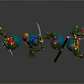 Modern game character Ninja Turtles Teenage Mutant Turtles Ninja Cartoon Ninja Turtles 3d model