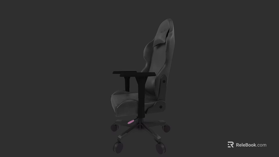 Ergonomic High Back Office Chair With Adjustable Armrests And Swivel Wheels 3d model 