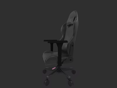 Ergonomic High Back Office Chair With Adjustable Armrests And Swivel Wheels 3d model