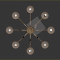 Chandelier Ceiling Lamp Living Room Chandelier Iron Chandelier Lighting Lamps Lighting Fixtures Furniture Furniture 3d model