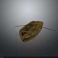 Traditional Wooden Boat As Classic Water Transport With Oars And Handcrafted Design