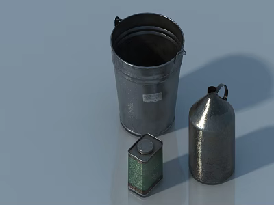 Practical Metal Pet Cabinet Featuring Storage Jars And Compartments For Pet Supplies 3d model