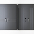 Modern double door 3d model