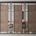 New Chinese Partition Screen 3d model