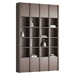 Decorative Cabinet Bookcase Display Cabinet 3d model