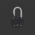 Modern lock combination lockset metal lock 3d model
