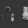 Different Types of Security Cameras Electronic Surveillance Devices With Various Designs