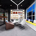 Modern Gym Interior With Boxing Ring Fitness Equipment And Colorful Floor Dots