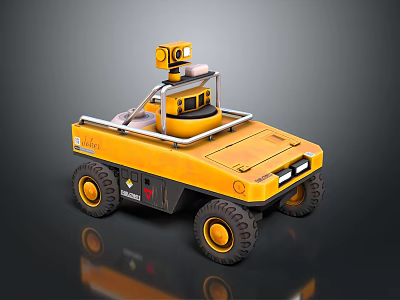 modern unmanned vehicle unmanned vehicle military unmanned vehicle unmanned ground vehicle 3d model