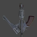 Webley IV Pistol 3d model