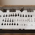 BULTEN Hardware Tools Display With Metal Brackets Screws Bolts And Fasteners