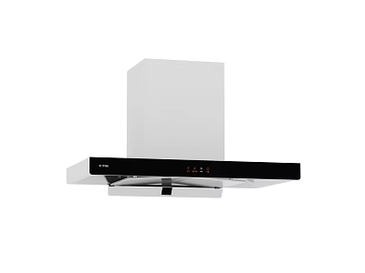 FOTILE Modern Range Hood Kitchen Appliance With Digital Control And Stainless Steel Finish 3d model