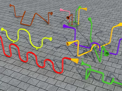 Modern microphone unpowered children's toy amusement equipment microphone 3d model