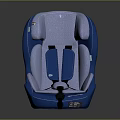 Blue And Gray Child Safety Car Seat As Essential Automotive Part