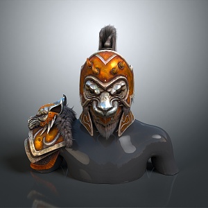 Tiger Head Iron Helmet War Helmet Iron Helmet Warrior Helmet Samurai Helmet Metal Helmet Knight Helmet 3d model