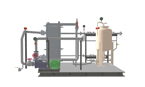 Modern Industrial Equipment Factory Equipment Facilities 3d model