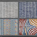 Stylish Square Rugs with Various Colorful Patterns and Modern Designs for Home Decor