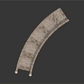 Arched Stone Bridge Design With Stair Steps And Decorative Pillars