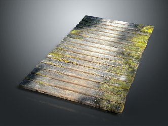 Modern Pavement Path Trail Board Pavement 3d model