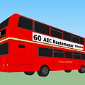 Red Double Decker Bus AEC Routemaster 1954 2005 London Transport Vehicle