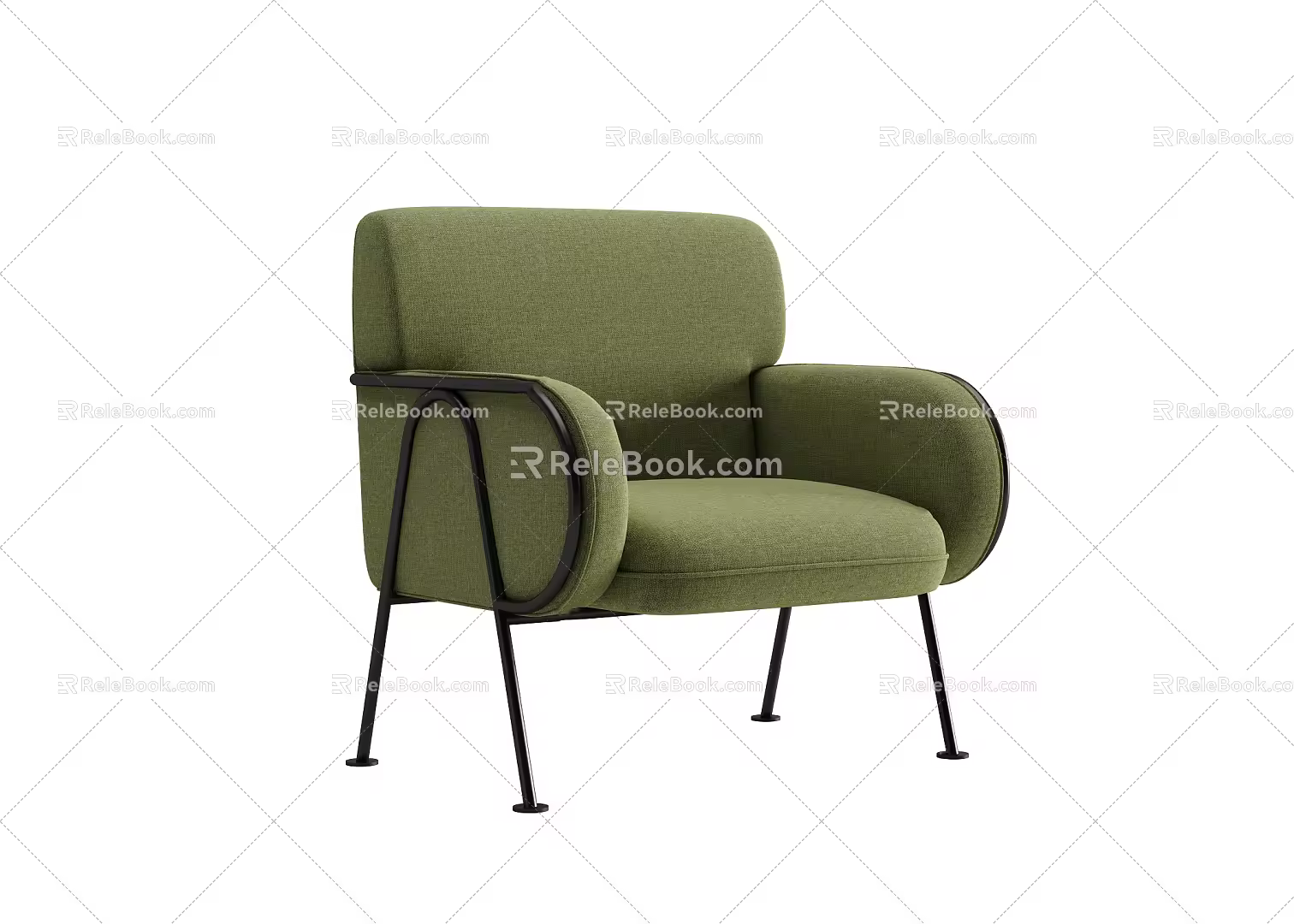 Modern Single Sofa Simple Single Sofa Chair 3d model