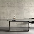 Modern Dining Table and Chair Combination 3d model