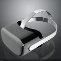 White VR Headset With Comfortable Strap And Modern Electronic Design