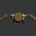 Robot Assistant Small Robot Butler Robot Butler Figure Game Figure 3d model