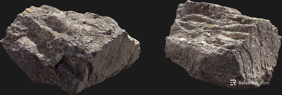 Natural Stone and Wood Material Samples with Detailed Surface Textures for Interior Design 3d model 