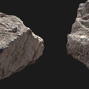 Stone Rock Moss Riverside Mountain Pebbles Shale Mountain Big Mountain 3d model