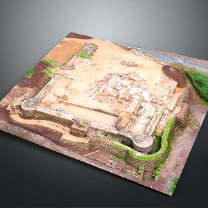 Historic Sites Historic Sites Ruins Castle Fortress Ancient Castle Ancient Ruins Realistic Model 3d model