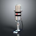 Microphone Amplifier Capacitor Microphone High-end Microphone Wheat Desktop Microphone Broadcasting Microphone 3d model
