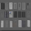 Refrigerators and Freezers in Various Colors Different Styles and Types Neatly Arranged