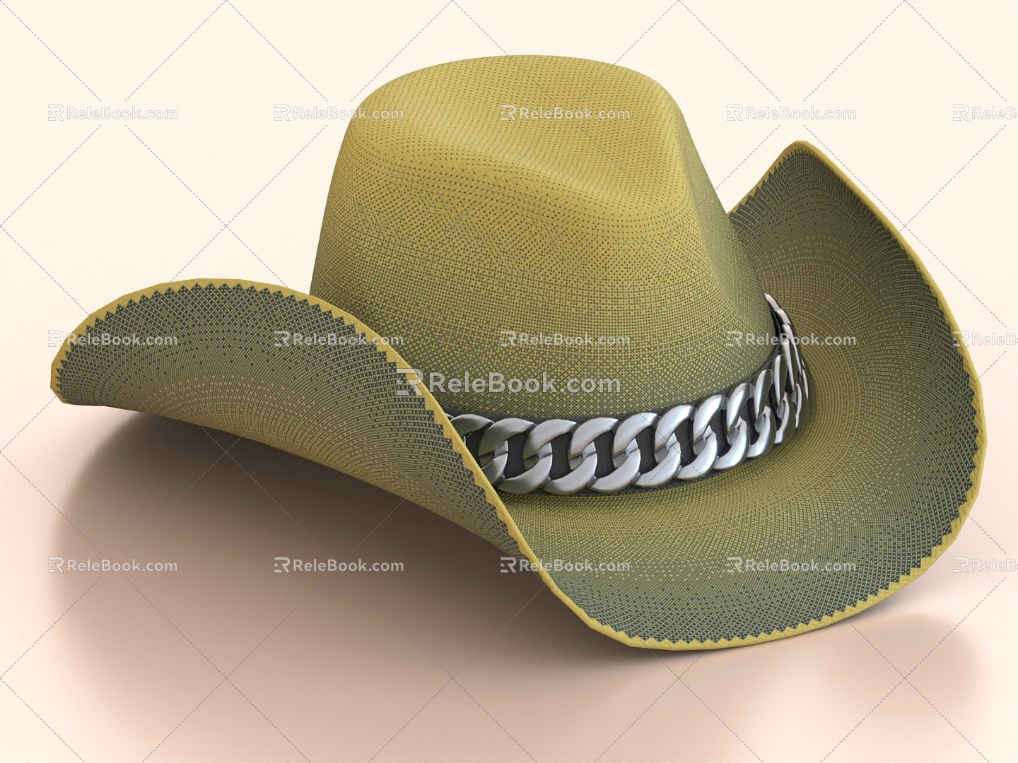 Cowboy Hat Casual Hat Sun Hat 3d model