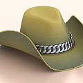 Cowboy Hat Casual Hat Sun Hat 3d model