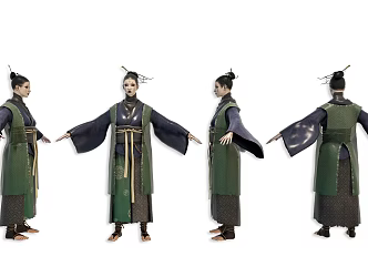 Modern Black Myth Wukong Four Sister Black Myth Four Sister Virtual Character Black Myth Wukong Character Animation Game Virtual Character Black Myth Four Sister Hand-made 3d model
