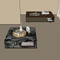 Modern Coffee Table Corner Table Marble Coffee Table Acrylic Coffee Table Side Table Square Coffee Table 3d model